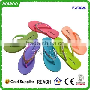 Fancy Popular Solid Color New Summer Cheap Flip Flops thumbnail-2