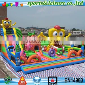 Russia Model Amazing Spongebob Inflatable Trampolines From China Quality Choice thumbnail-1