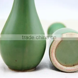 Handmade Antique Turquoise Ceramic Flower Vase HY0557 thumbnail-4