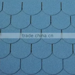 Fish-scale Asphalt Roofing Sheet Fiberglass Bitumen Shingles thumbnail-2
