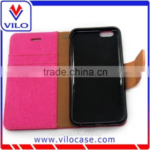 Couple Color Leather Wallet Case With Stand for IPhone 6s thumbnail-2