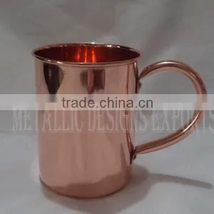 100% Copper Moscow Mule Mug - 22 Oz With Riveted Handle thumbnail-1
