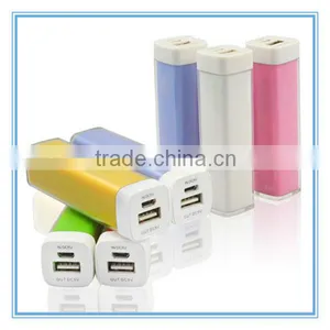 Fashionable Slim Portable Lipstick Battery Power Bank 2600mah thumbnail-3