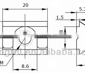 T Slot Nut With Spring Leaf for Aluminum Profile Slot 10 thumbnail-4