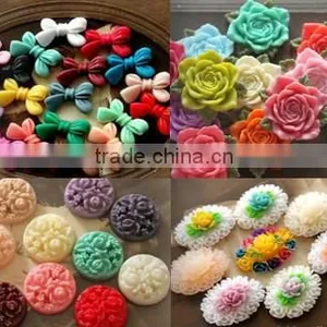 Kawaii Flat Back Resins Flower Cabochons Cameos, Resin Food Crafts Cabochons thumbnail-1