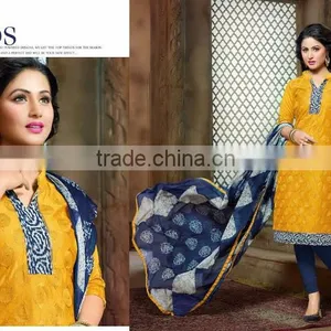 CHANDERI COTTON SALWAR KAMEEZ thumbnail-6