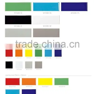 100x200 Bathroom Tile, Red Interior Wall Tile, Glazed Glossy Ceramic Bevel Edge Brick Look Indoor Tile thumbnail-3