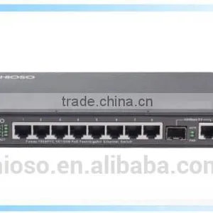 9 Ports PoE Switch With 8 10/100Mbps RJ45 Ports and 1 1000M Uplink Combo Port thumbnail-1