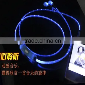 New Creative High Quality Colorful Led Earphone Glowing Earphone thumbnail-3