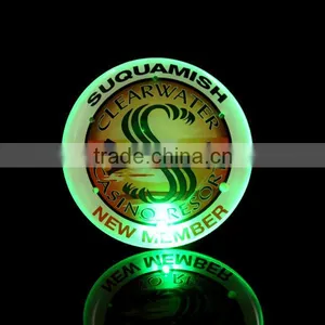 New Products Plastic Customized Colorful Glow Badge thumbnail-1