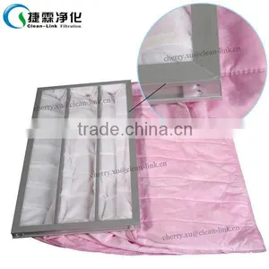 EU6/EU7/EU8 Static Electronic Fiber Pocket Filter With Large Dust Holding Capacity and High Permeability thumbnail-4