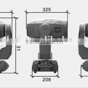 2016 NEW Style and High Quality 200W x 1 White LED Spot Moving Head Light thumbnail-5