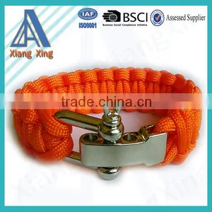 High Quality Wholesale Cheap Cross Paracord Bracelet With Logo thumbnail-2
