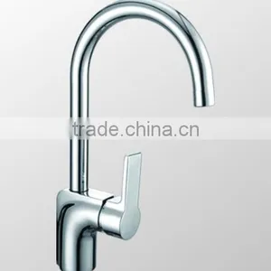 Unique Hot Selling Design Brass Material Chrome Modern Kitchen Faucet thumbnail-5