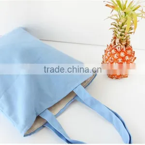 Canvas Shopping Handbag Plain ;canvas Tote Bag Plain ; Canvas Cotton Shopping Bag Solid Colour thumbnail-2