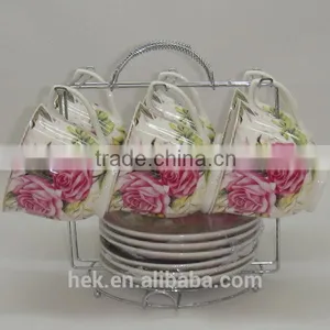 Wholesale Fine Price Ceramic Porcelain Coffee Cup and Saucer thumbnail-6