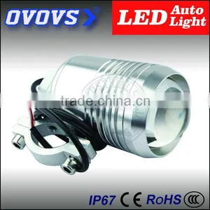 Ovovs Top Quality 12W Silver C-ree Led Motorcycles Lamp 12V With Spot Light thumbnail-3