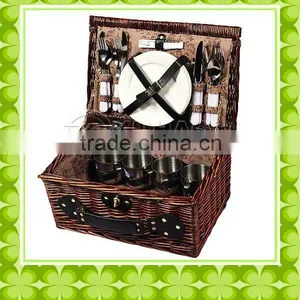 Wicker Basket, Willow Basket, Basketry thumbnail-1