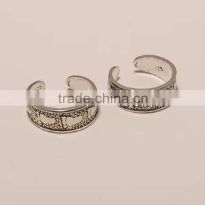T0003-925 SOLID STERLING SILVER PLAIN LORD LAXMI FOOT REGULAR FINE TOERING 3.37 thumbnail-1