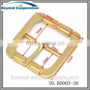 Hot Selling Elegant Gold Surface Coating Pin Bar Buckle for Belt Handbag thumbnail-1
