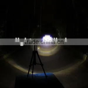 1174 New Multi Function Zoomable Police Torch With Window Breaking Hammer Rechargeable Emergency Flashlight thumbnail-5