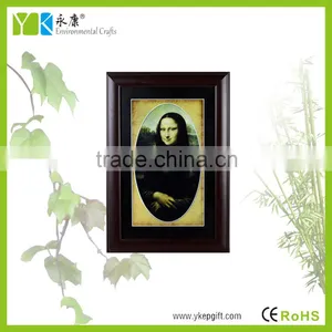 Wooden Frame Activated Carbon Beautiful Mona Lisa Wall Hanging Paintings thumbnail-2
