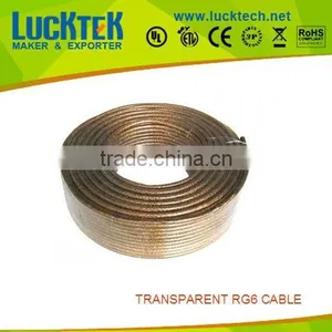 Transparent RG6 Coaxial Cable thumbnail-1