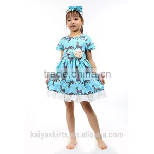 2016 Printed Cheap China Wholesale Kids Clothing Designs for Kids Evening Gown thumbnail-1