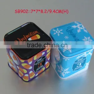 Square Samll Metal Candy Tin Box thumbnail-1