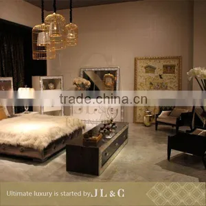 2014 Best Selling Crystal Dark Wood Wardrobe JH14-02 From China Supplier-JL&C Furniture thumbnail-3