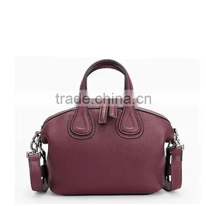 Purple Color Plain Leather Handbag Charms Wholesale thumbnail-1