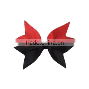 New Production Segmented Color Bowknot Shape Satin Rose Flowers Artificial thumbnail-3
