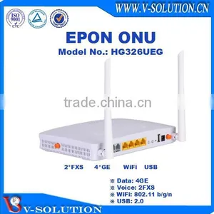 4GE+2FXS+WiFi+USB EPON ONU VoIP Home Gateway Support IPTV/VoIP/PPPoE for FTTH Network Solution thumbnail-2