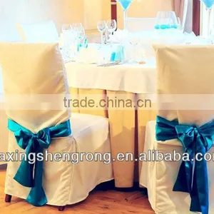 100% Polyester Colorful Wedding Used Customized Sized Organza Chair Sash thumbnail-5