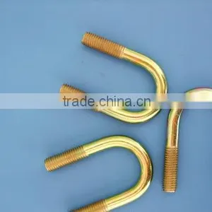 China Manufacturer u- Bolt Yellow Zinc Plated High Quality Bolts thumbnail-1