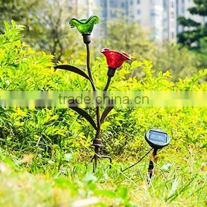 LED Solar Flower Light/solar Garden Lamp/ Outdoor Pin Lamp/red Green Transparent Glass Light thumbnail-2
