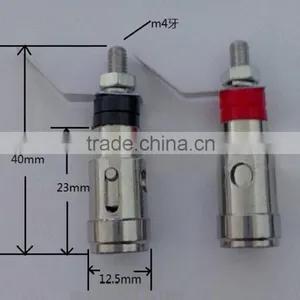 Spring Loaded Gold Plated Speaker Binding Posts Terminals thumbnail-1