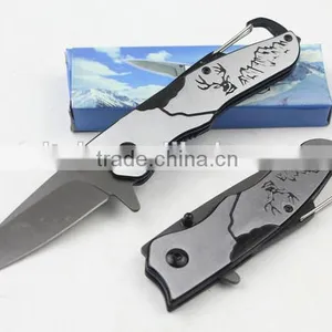OEM Fast Production Keychain Knife Logo Imprint Folding Rescue Knife thumbnail-2