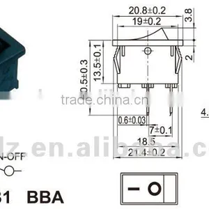 16A 250V Twin Unit Rocker Switch With Light,rocker Switch Mini Switch On-off Switch for Electrical Products With Certificate thumbnail-2