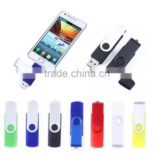Swivel Otg Usb Pen Drive, Wholesale Otg Usb Stick, Popular 2 in 1 Usb Flash Drive (support Support Smart Phone and Tablet PC) thumbnail-2