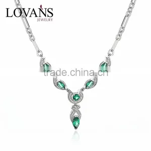 925 Sterling Silver Latest Design Beads Necklace Jewelry SNP027W thumbnail-1