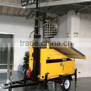 Chinese Suppplier Solar Panel Emergency Mobile Lighting Tower thumbnail-1