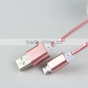 Aluminum Alloy Micro USB Data Cable Wholesale for Iphone USB 2.0 Cable thumbnail-6