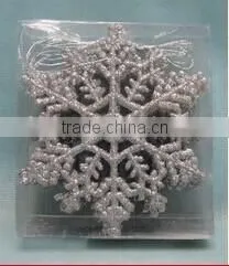 Decoration Christmas Plastic Glitter Snowflake thumbnail-3