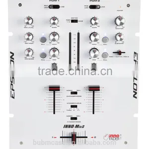 Factory Price EPSILON INNO MIX 2 Channel SCRATCH DJ Mixer With Balance TRS 1/4 Master Outputs & 1/4 Headphone Input thumbnail-2