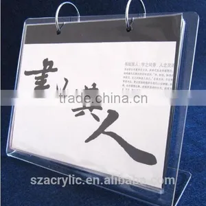 L Shape Acrylic Stand Desk Calendar Printing thumbnail-1