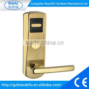 China Factory Hotel Door Handle Lock Manufacturer Hotel Door Handle Lock, Hotel Key Card System, Electronic Key Door Lock thumbnail-1