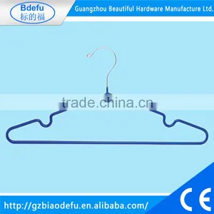 Blue Finished Non-Slip PVC Coated Cloth Hanger thumbnail-1