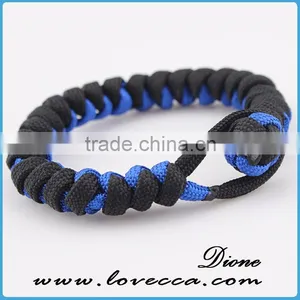 Handmade Parachute Wristband Outdoor Paracord Survival Knot Bracelet thumbnail-1