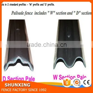 China Supplier Top Quality Hot Dipped Galvanized Palisade Fence for Sale thumbnail-6